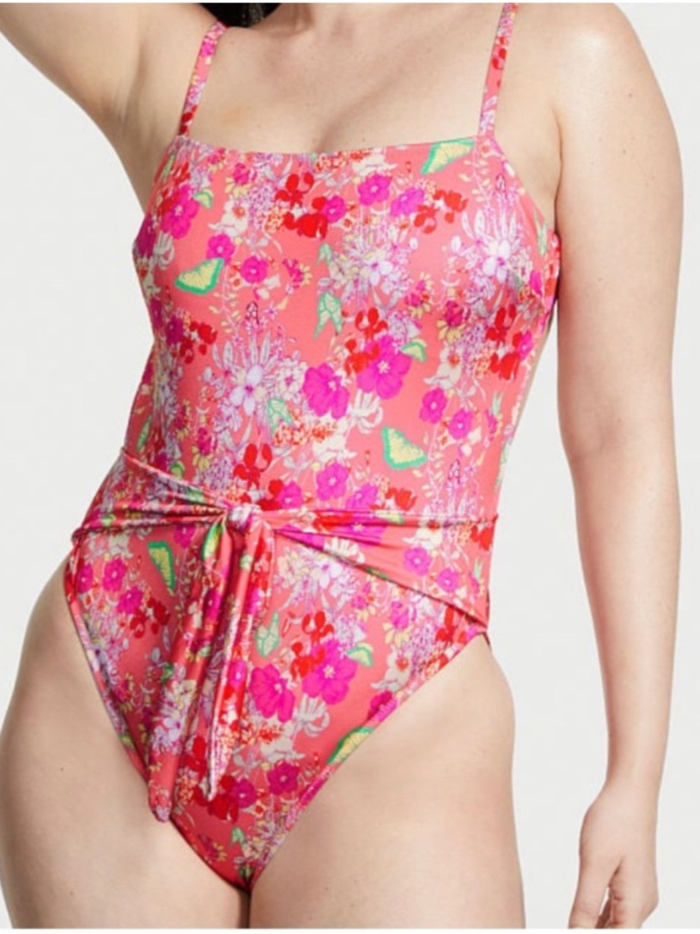 Victoria’s Secret Pink Floral One Piece Swimsuit Size M